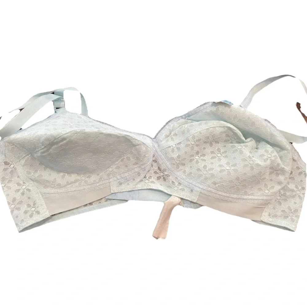 🆕LoveLight L&W‎ Brassiere co ladies 36B cup blue padded lace VTG bra NWT USA
